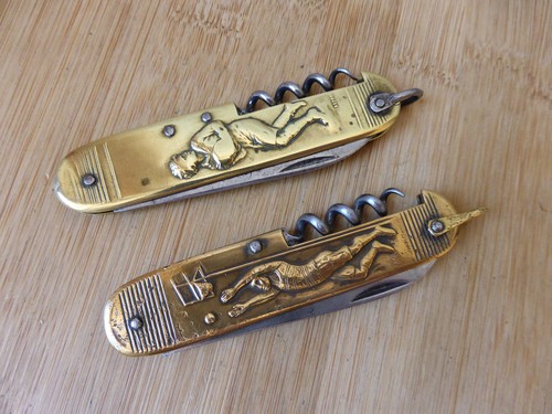 Lot anciens couteaux pliants