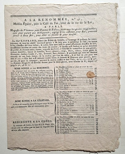 Document ancien tarifs de la - tarifs,