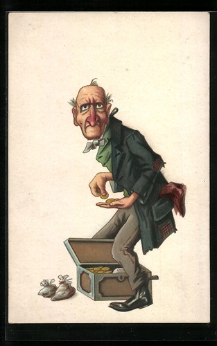 Carte postale artiste homme - carte,