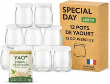 12 Pots De Yaourt En Verre