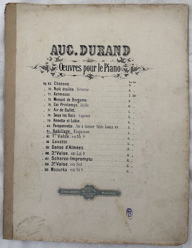 Auguste durand babillage 1880 - babillage,