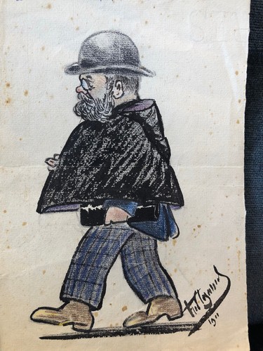Caricature professeur borel - borel, au