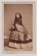 CDV Ken - Belle inconnue, nommée Mademoiselle Marie de Bach ?** - Vintage c.1862