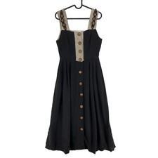 Robe En Lin Brune Dirndl