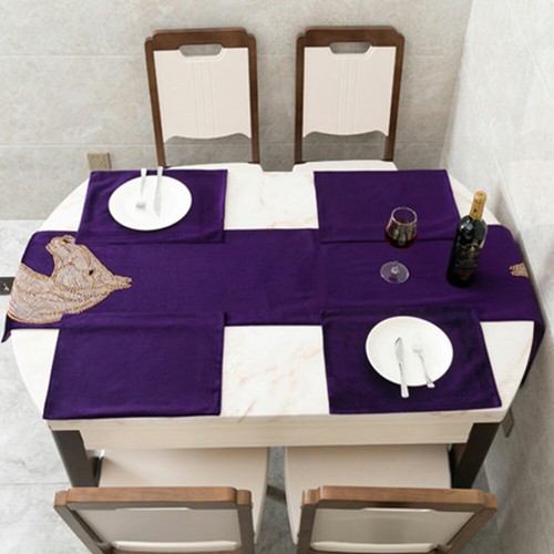 Strass cheval velours table - strass,