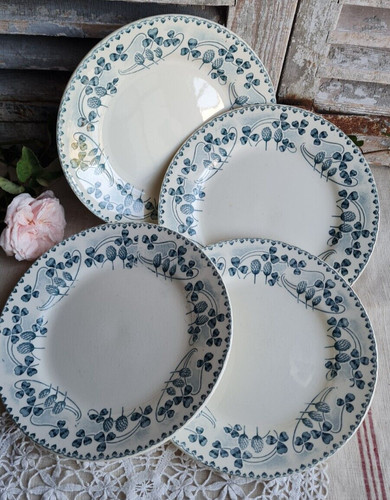 Anciennes assiettes plates - anciennes,