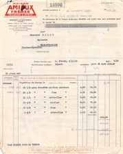 1939 MAISON AMIEUX FRERES A NANTES CHANTENAY - M. MILOU A TRIE SUR BAISE