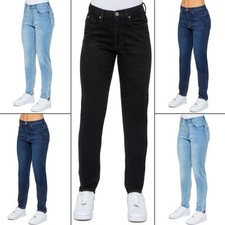 Enzo Jeans Mom Pour Femmes Pantalon Tapered Fit Stretch Denim Taille Haute