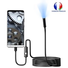 Caméra Endoscopique USB Type C Android PC Étanche IP67 7mm 6 LED Inspection HD