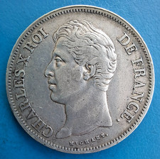 Charles X , écu de 5 francs