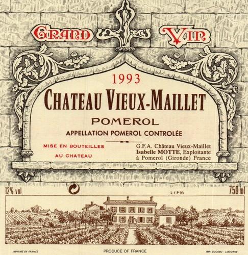Pomerol etiquette chateau - pomerol,