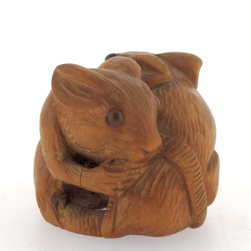 Old signed carved wooden - old,
