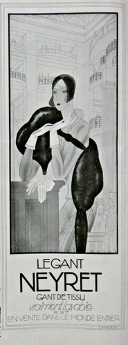 Publicité presse 1929 gant - publicitÉ,