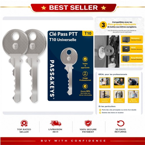 Clé ptt t10 - ptt, pass&keys