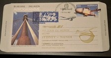 AF Concorde aérogramme Australie vol Sydney/Nandi 28.02.1987 Tour du monde 2