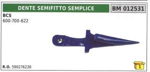 Dente semifitto simple pour - dente,
