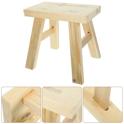 Tabouret bois massif escabeau - massif,