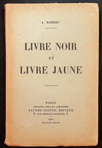 108659 romieu livre noir - #108659, j.