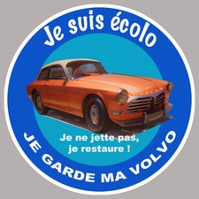 STICKER JE SUIS ECOLO JE GARDE MA VOLVO EZ058