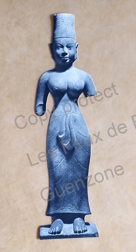 Statue art khmer decoupage - statue,