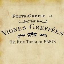Pochoir Français Vintage -