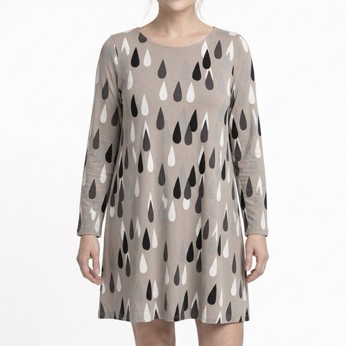 Robe vintage imprimée goutte
