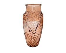 Vase verre moulé décor - en,