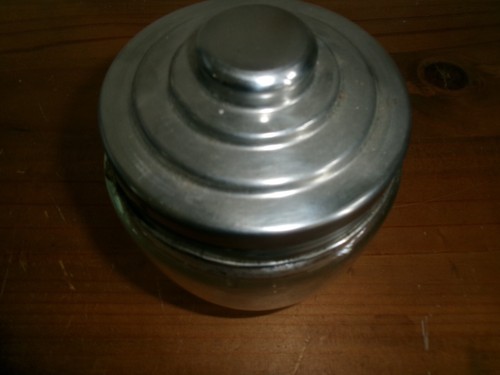 Ancien pot biscuits en - pot,