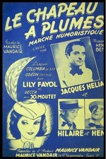 Ancienne partition chapeau - ancienne, le
