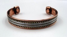 Bracelet magnétique en cuivre avec aimants Anti-Douleurs Rhumatisme Arthrose N6