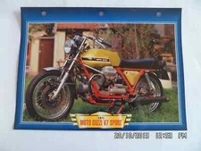 CARTE FICHE MOTO MOTO GUZZI V7