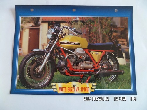 Carte fiche moto - moto, guzzi