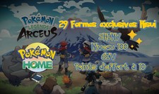 Légendes Pokémon Arceus : 29 Formes exclusives Hisui SHINY