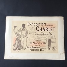 Litho Les Maîtres De L’Affiche Galerie Durand Ruel 1893 Exposition Charlet