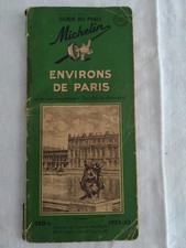 Ancien Guide du Pneu Michelin - environ de Paris - 1952-53