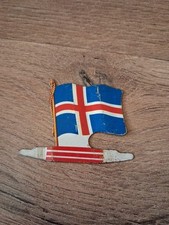 PLAQUE METAL DRAPEAU BISCUITS