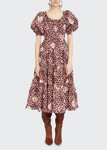 Ulla johnson robe midi longue - ulla,