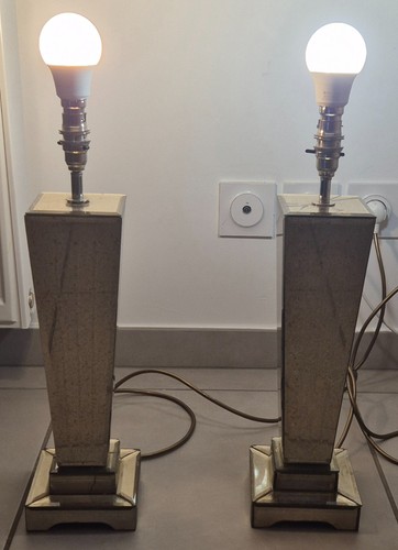 Ancienne paire lampe - de,