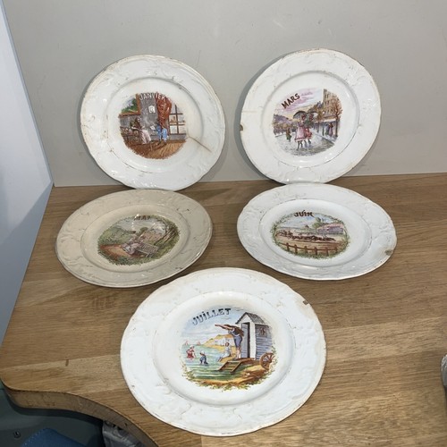 Lot assiettes dessert - 5,