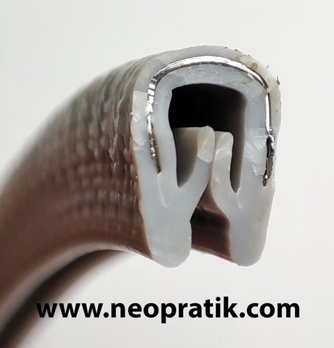 Protection pvc grise armée - protection,