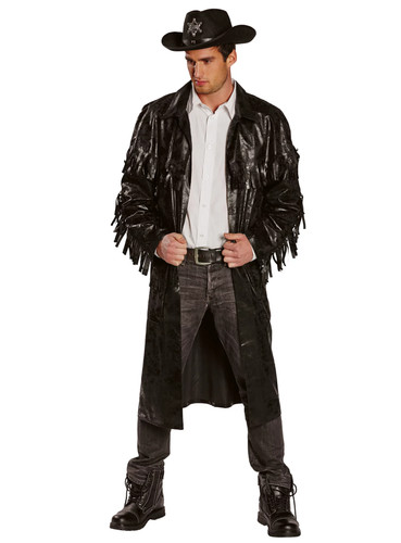 Manteau western noir - ,