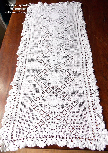 Rideau crochet artisanat - ,