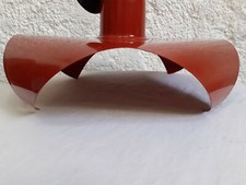 Suspension 39cm années 80 métal stilnovo Sottsass ikea tôle rouge lampe lustre