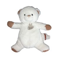 Peluche doudou ours blanc