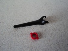 PLAYMOBIL vintage city safari racers voiture jeep clip fixation roue rouge vif