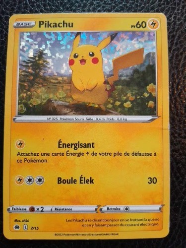Pokémon pikachu 15 holo - , 7/15