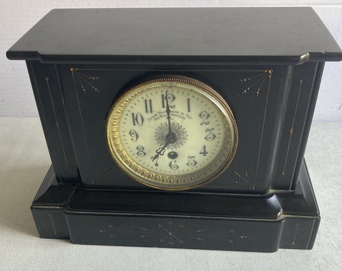 Horloge appui ancien marbre - d'appui,