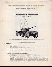 FASCICULE ; L'ENGIN BLINDE DE RECONNAISSANCE ; COURS par CORRESPONDANCE ;1955-56