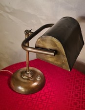 lampe de bureau laiton articulée d'origine 1920 tres belle patine 33x20 ,el