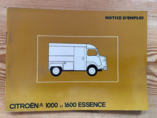 1977 - Fourgon-Fourgonnette 1000 - CITROEN - Manuel - Type H- Notice d'entretien